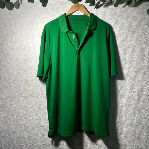 Bobby Jones Golf Polo Shirt Moisture Wicking Short Sleeve Green Large - Picture 1 of 11